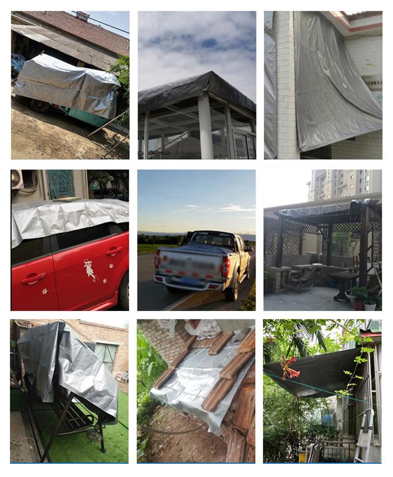 0.32mm PE Tarpaulin Outdoor Rainproof Cloth Garden Plant Shed Boat Car Truck Canopys Waterproof Shading Awning Pet House Cover