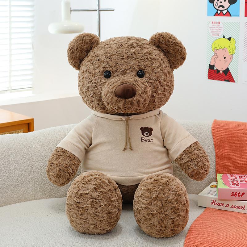 Cute Hug Baby Teddy Bear Plush Toy Girl Bed Sleeping Doll Warm Heart To Accompany Girlfriend Birthday