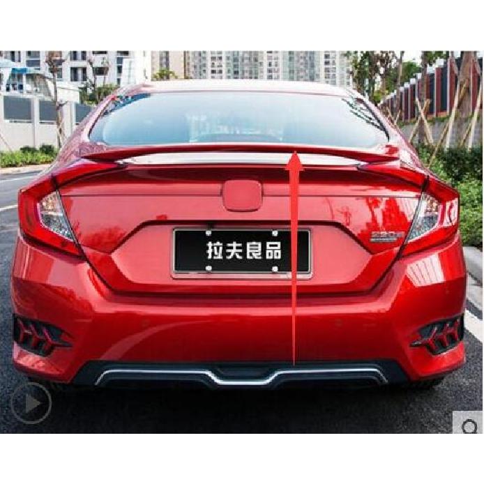 

Высококачественный спойлер в стиле ABS MC для Honda Civic 10th Sedan 2016 2017