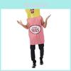 Halloween French Fries Costume For Adults With Polyester Fabric For Campus Parties And Stage Shows