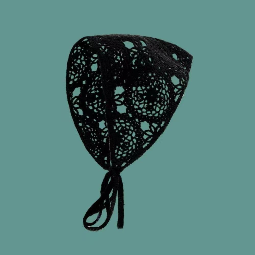 Stužková bandana háčkovaný turban trojcípý šátek nový styl vlasové doplňky léto