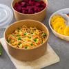Nuoxian Disposable Round Kraft Paper Bowls with Lids
