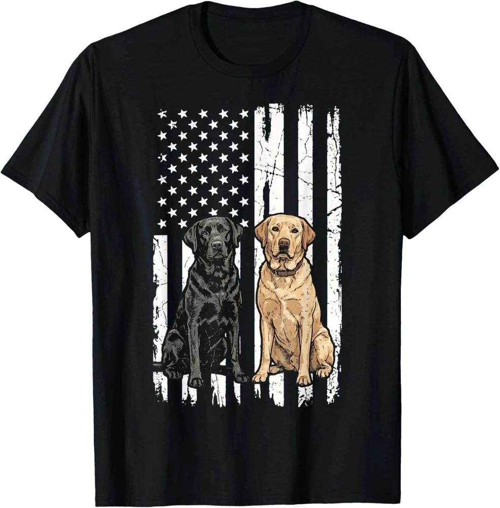Labrador Retriever Usa Flag TShirt Patriotic Lab Dog Lover S
