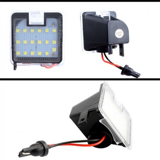 2Pcs LED Side Under Mirror Puddle Light For Ford C-Max Escape Focus Kuga Mondeo