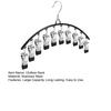 Closet Storage Hanger with 10 Clips Large Capacity Strong Load-bearing Windproof Multi-functional Laundry Drying Rack