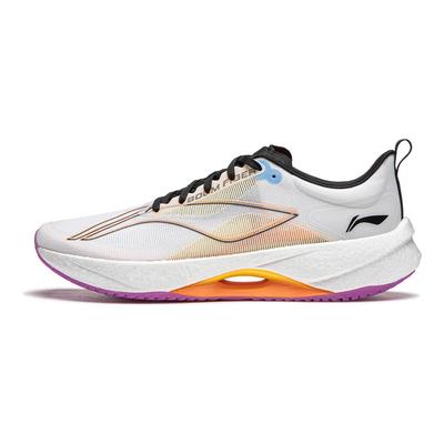 נעלי ריצה Li Ning Ultra Light 21 בעלות גמישות גבוהה לגברים סניקרס לבן כתום ARBU001-27