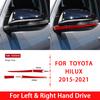 Carbon Fiber Stickers For Toyota Hilux 2015- Exterior Accessories Car Rearview Mirror Decoration Anti-Collision Protective