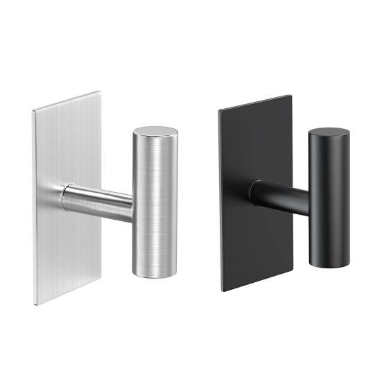 1/5Pcs Towel Hangers Storage Hooks Strong Load-bearing Simple Installation Self-Adhesive Wall Mount Hanging Hooks