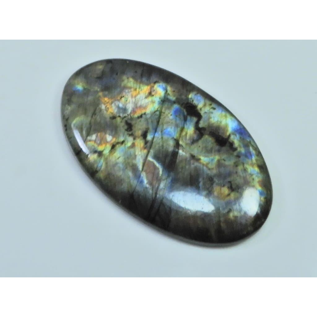 26X46X05MM Natural Purple Labradorite Spectrolite Oval Loose Gemstone 57Cts. D-428