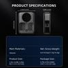 Durability Silicones Protective Cover For 360 Camera Shockproof Antislip Grip Full Body Case Enhances Drop Protections