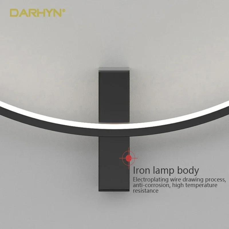 Modern LED Round Ring Wall Lamp 80CM Dimmable For Bedroom Bedside Sconce Living Room Sofa Home Interior Decor Lighting Fixtures