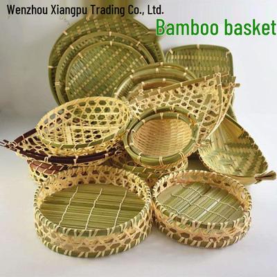 Bamboo Weaving Winnowing Basket Tray - Kitchen & Art Crafts