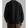 Retro Trendy Textured Jacquard Round Neck Sweatshirt for Men - Loose Fit, Plus Size Friendly, Casual Long Sleeve Top