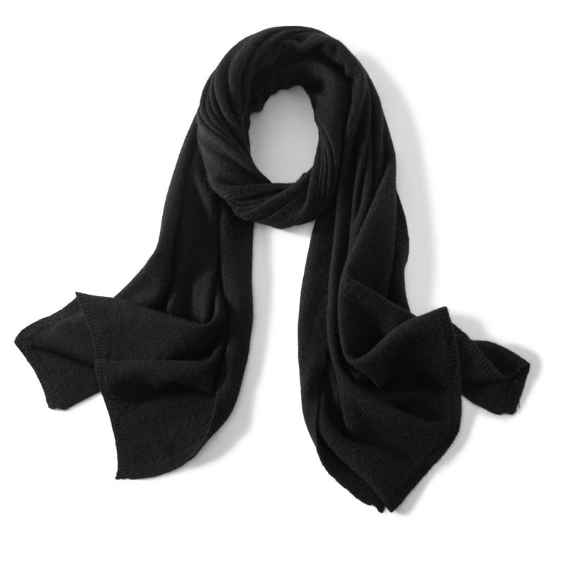 MERRILAMB High Quality Unisex 100% Cashmere Scarf Winter Fashion Plain Solid Warm Cashmere Shawl Wrap Long Scarves for Women Men