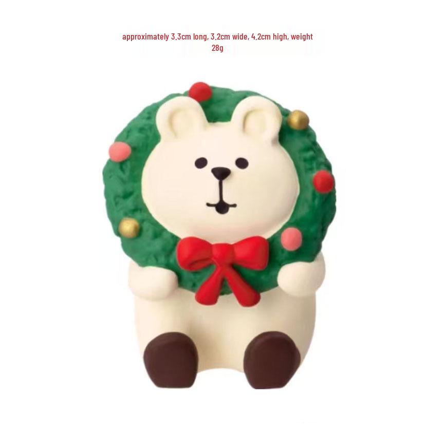 Ornamento di Natale Zakka Gatto Giapponese: Giocattolo Creativo in Resina Blind Box e Regalo Decorativo Trendy.