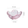 Exquisite Gold Inlay Glass Sakura Disc Nordic Style Japanese Sauce Bowl Small Flower Candle Holder Wedding Table