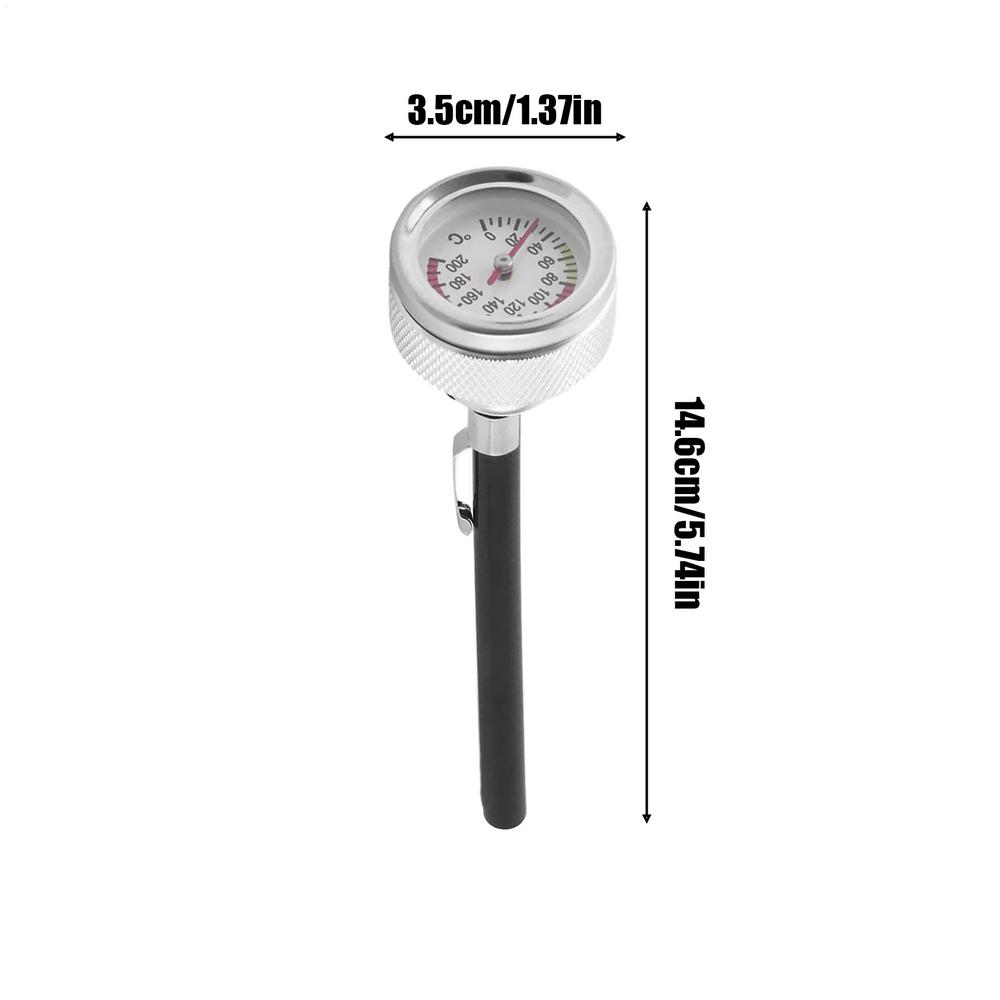 

For For M20 X 2.5 Oil Cap Replacement Digital Display 0-200Celsius Indicator Motorbike Matte Metal Tank Cover For Motorcycling срібний