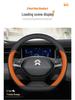 Genuine Leather Steering Wheel Cover for Nio ET5/ET5T, ES6, EC6, ET9, ET7, EC7 - Ultra-Thin