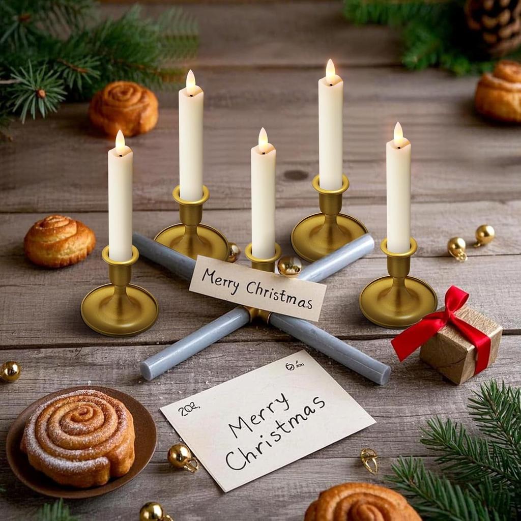 6Pack Valentine's Day Wedding Glow Tea Candles Religious Christmas Party Supplies Home Decoration LED Candle Lights