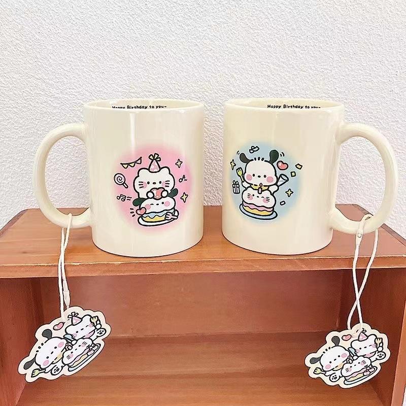 

Милая мультяшная домашняя кружка, красочная кружка для детей с котенком, личный деловой подарок, сувенир, домашняя кружка для молока для общежития 301-400ml