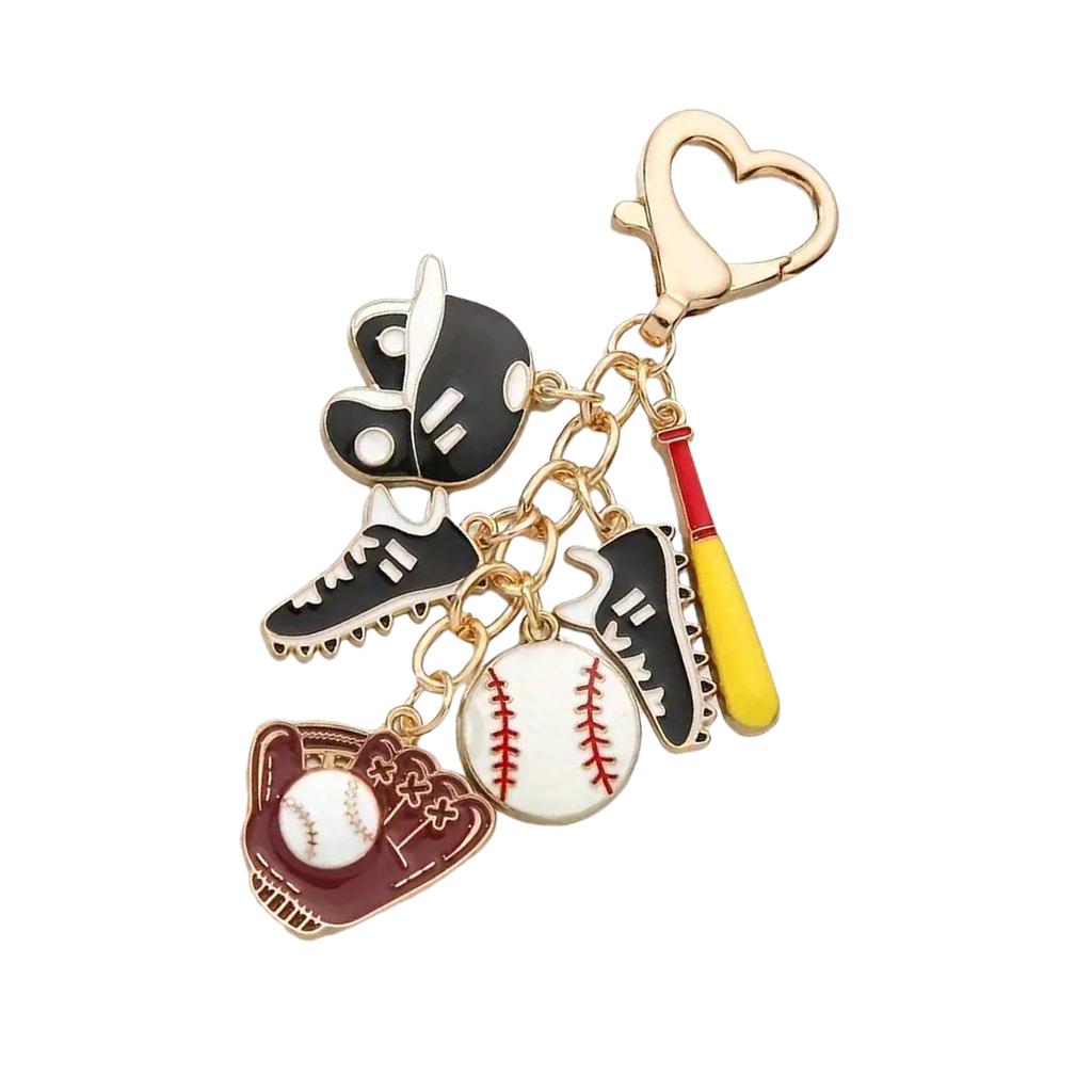 Lovely Sports Shape Keychain Novel Designs Decoration for Boys Girls Men Women for Wallets Backpacks and Gifts