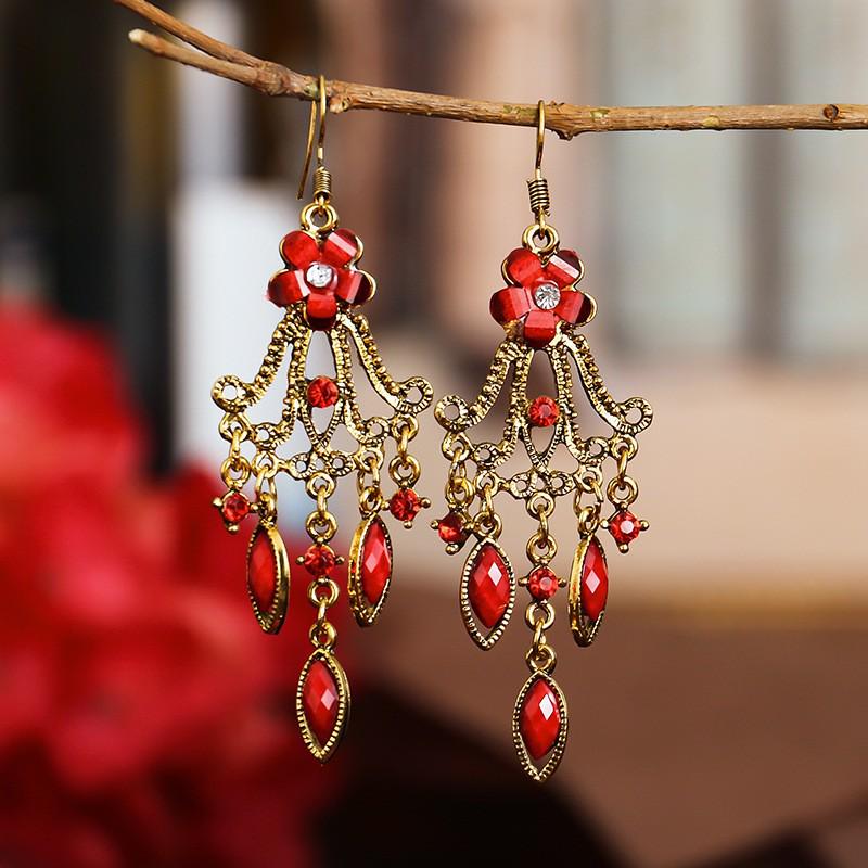 Your Dixi Colorful Retro Flower Earrings - Ethnic Style Daisy Jewelry