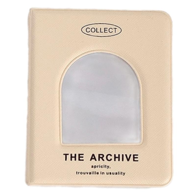 Small Card Collector Binder Holds 40 Cards with Showcases Cover 3Inch Photocard Holders Album Photo Organizers Book