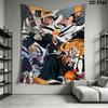 Bleach Wall Tapestry Aesthetic Wall Hanging Printed Fabric Blanket Decorative Tapestries for Bedroom Living Room Home Decor