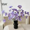 Realistic Faux Flowers Artificial Cosmos Flowers, Long Stem Fake Table Vase Filler for Dining Centerpieces, Wedding Arrangement, Photography Props