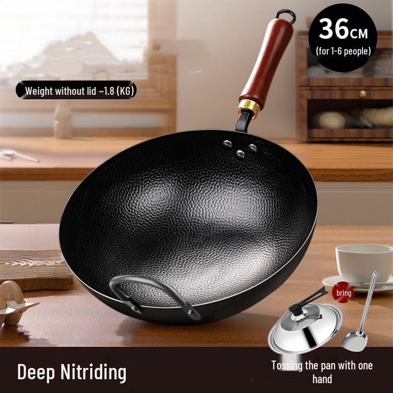 Yoshida Craftsman Hand-Forged Iron Wok