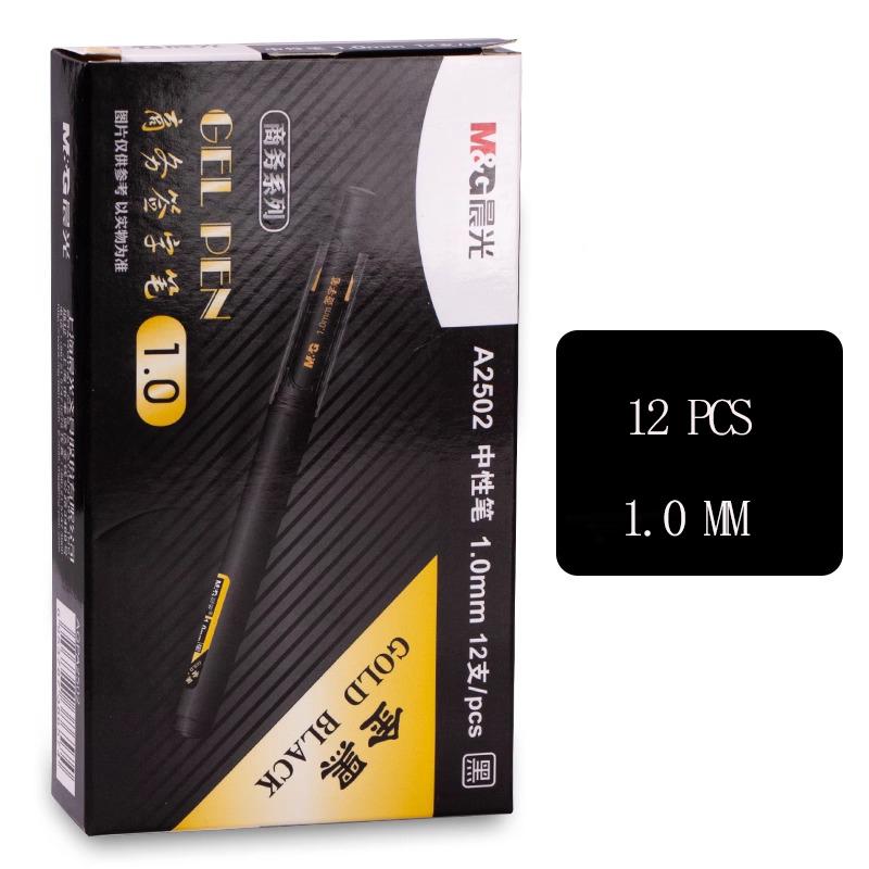 M&G Coarse Tip Gel Pen 1.0mm, smooth writing, interchangeable refills, flexible lacquer barrel, suitable for students and of