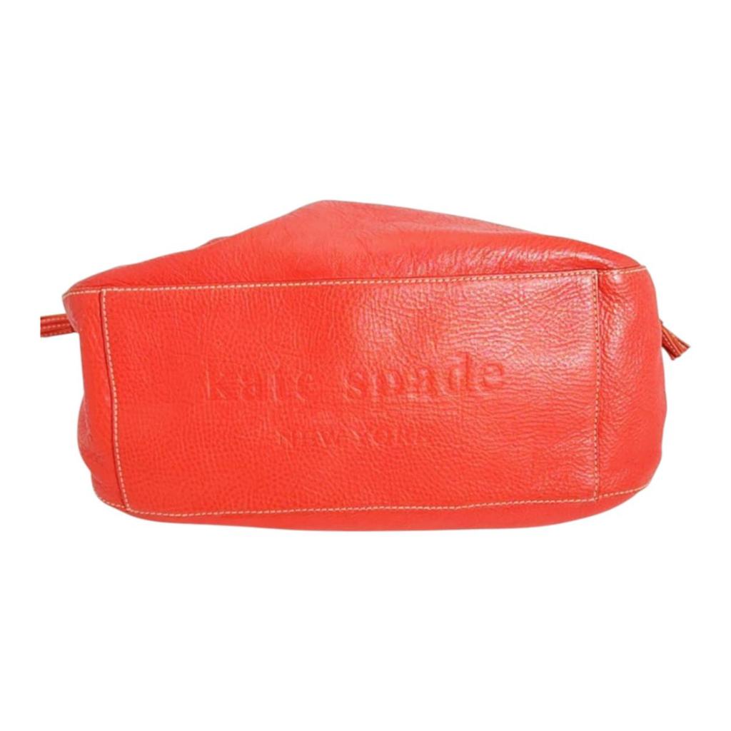 Kate Spade Drawstring type Handbag leather Red Women Used