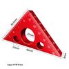 Yunbei 7-Inch Aluminum Woodworking Triangle Square Ruler, 90-Degree Angle, Dual Scale (Imperial/Metric).