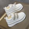 2025 Autumn Women's 7cm Platform Rhinestone Velcro Casual Shoes