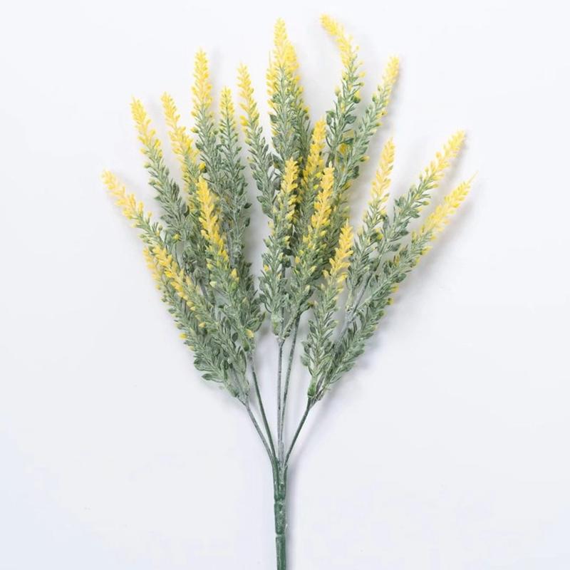 Purple Artificial Lavender Flowers Bouquet Fake Plant For Home Decor Garden Christmas Wedding Decoration Vase Accessories Indoor