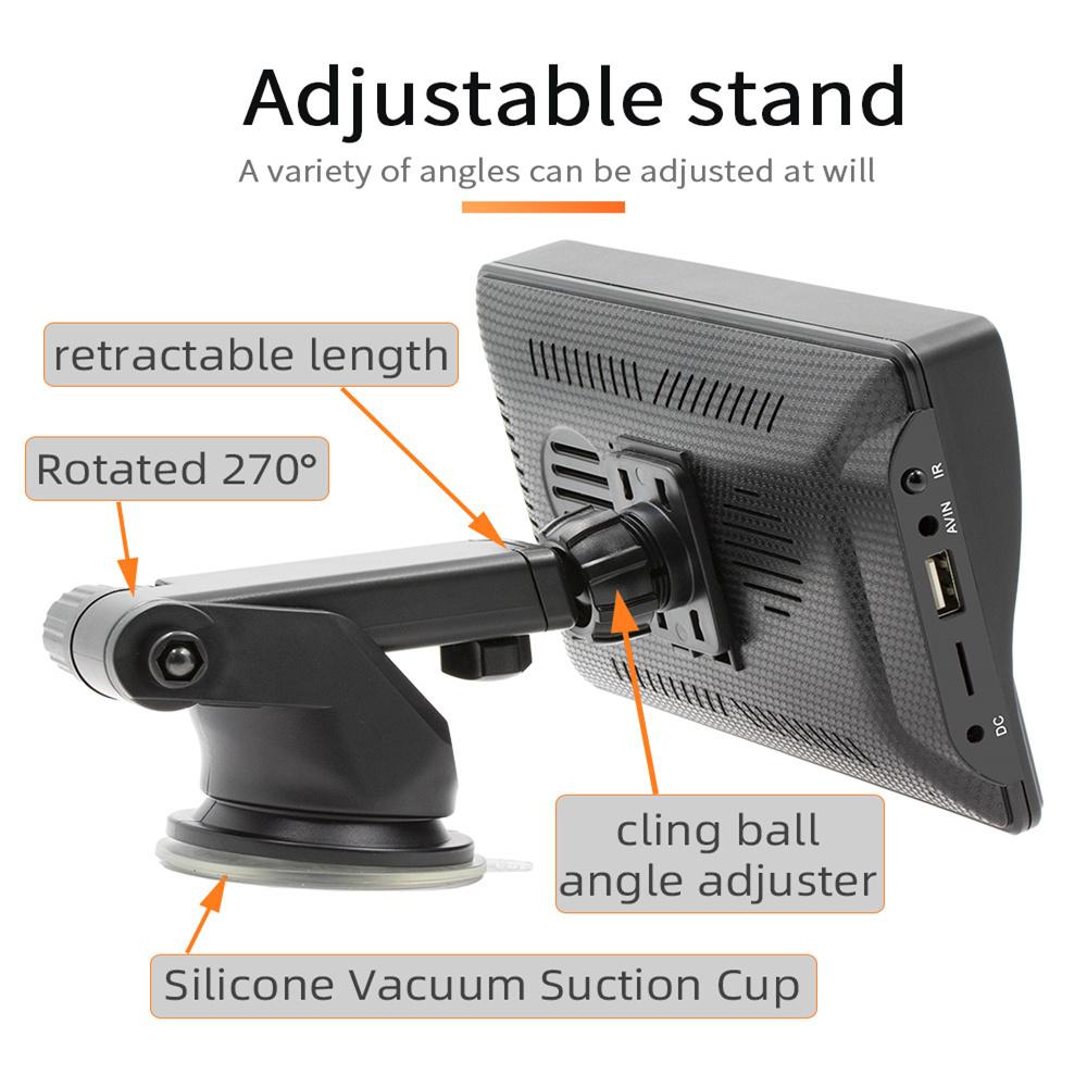 Portable 7" MP5 Player Support Wireless CarPlay Android Auto Mirror Link+ Camera