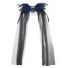 Black Halloween Feather Cloak Elegant Festival Costume Cape Hollow Lace Mesh Cape  Dance Cloaks