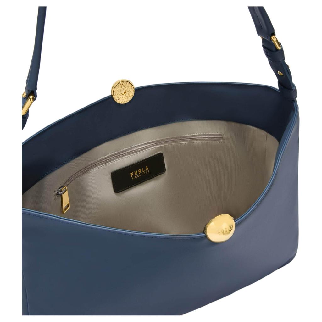 Furla Calfskin Shoulder Bag Large Women's Blue WB01365-BX3168-1685S