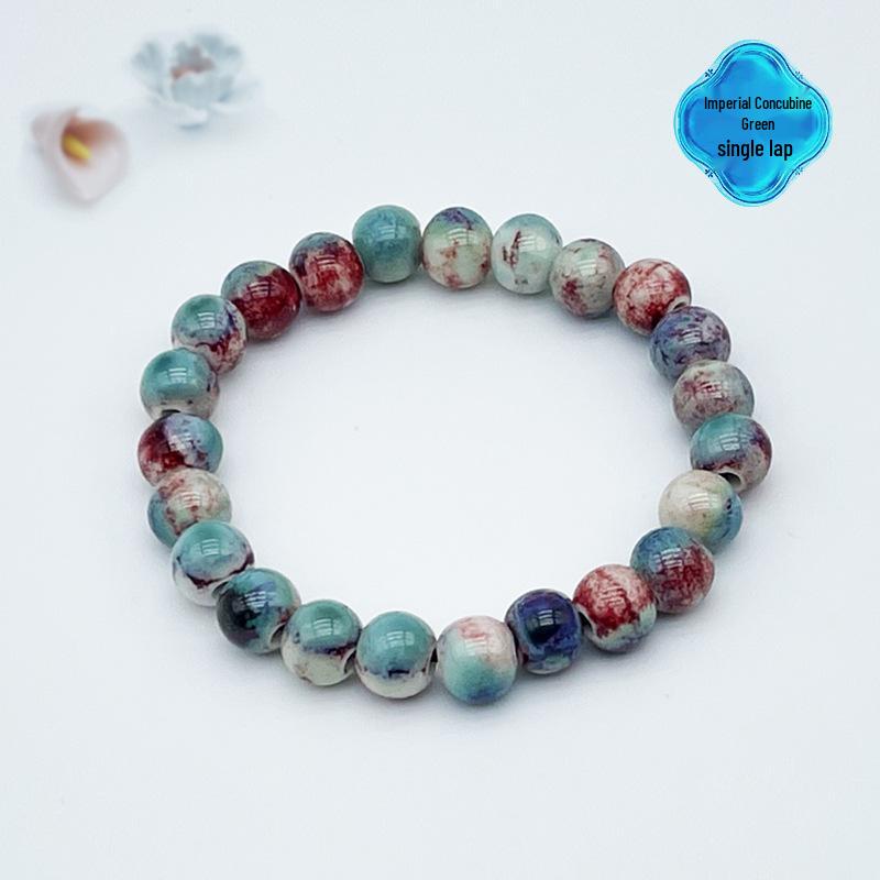 Jingdezhen Keramikarmband: Neuer chinesischer Stil handgefertigter Perlenring