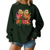 Women's Loose Comfortable Casual Fashionable Character Printing Round Neck Long Sleeved Sweatshirt