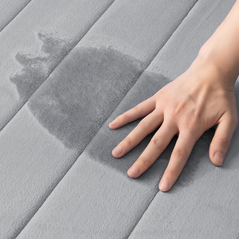 Bathroom Rug with a Cutout for the Toilet for the Bathroom Anti-Slip Mat