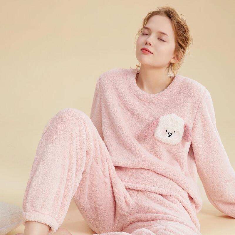 

Urban Beauty Women s Warm Coral Fleece Pajama Set