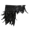 Handmade Feather Shrug Gothic Victorian Natural Feather Cape Shawl Shoulder Wrap Choker Collar for Halloween Costume Party