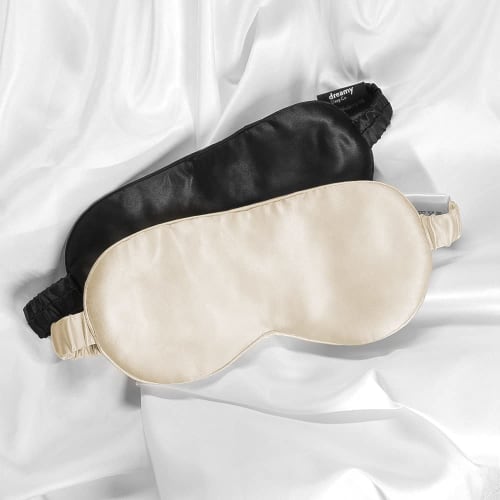 Silk Eye Mask, Sleep Aid, Made with 100% Mulberry Silk, Highest Grade 6A Silk, Gift Box Included, For a Good Night's Sleep, Perfect as a Gift or Birth