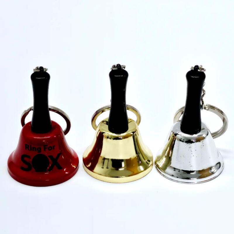 Handbell bell keyring cute doll bag key holder red