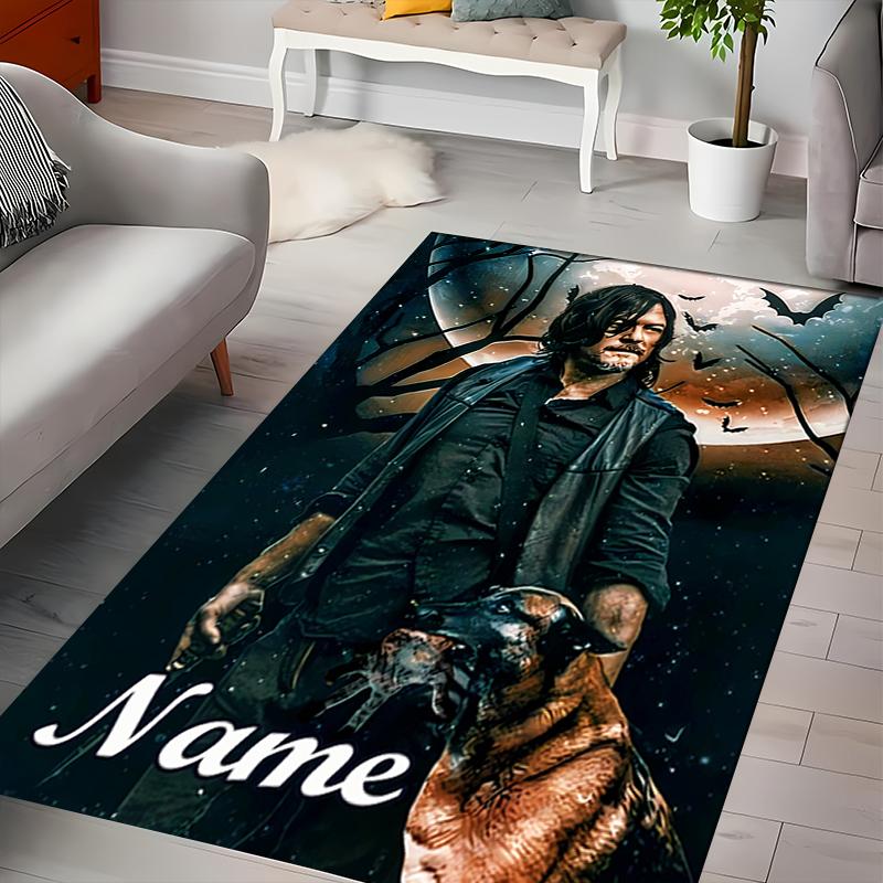 Custom Personalization The Walking Dead Area Rug - Perfect For Kitchen, Bathroom,Laundry Room Decor Large Size Available,Gift All Seasons
