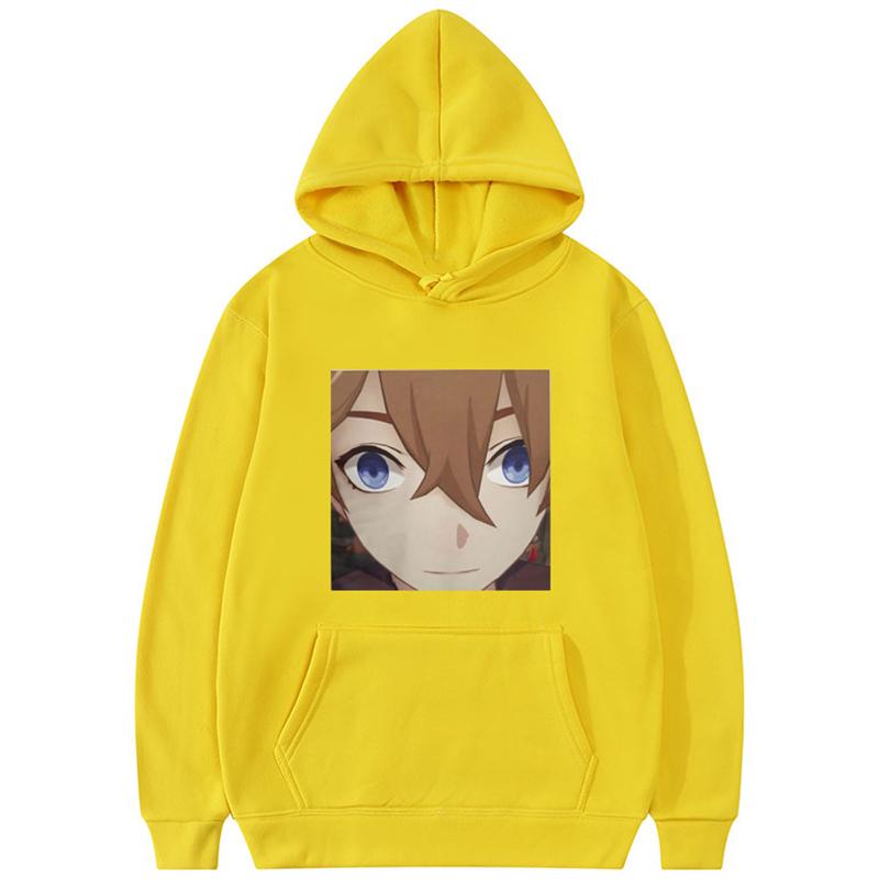 

Genshin Impact Толстовки Аниме Игра Тарталья Лицо Мем Печати Уличная Одежда Унисекс Женская Мода Негабаритные Толстовки Спортивные Костюмы С Капюшоном XL