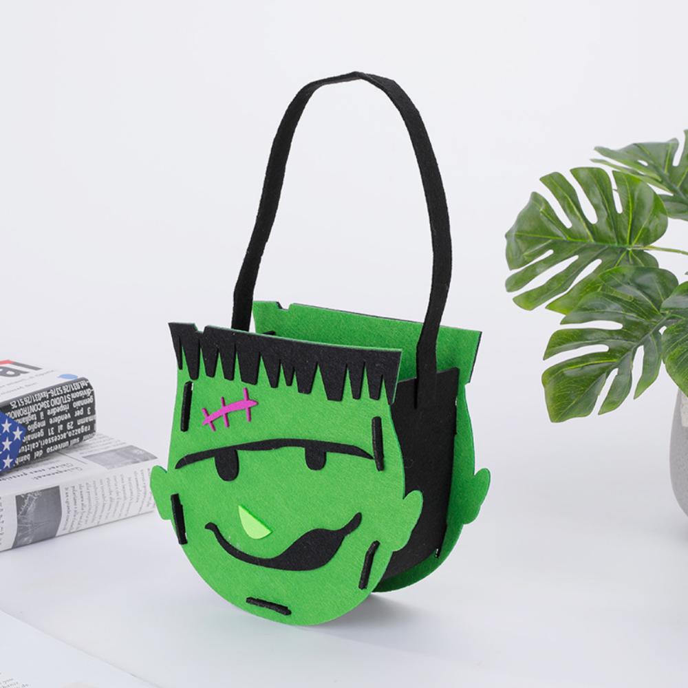

Halloween Goody Bags Reusable Halloween Felt Handbag Halloween Trick Or Treat Bag Eye-Catching For Parties Christmas Graduations Extra Large