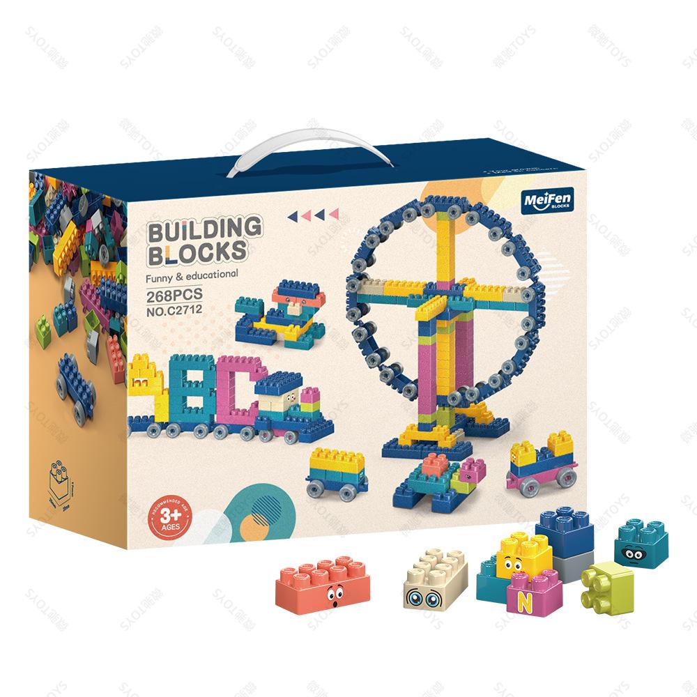 Pädagogisches Bausteinspielzeug für Kinder, Jungen 3-6 Jahre, Geburtstagsgeschenk, Lustige Puzzle-Steine