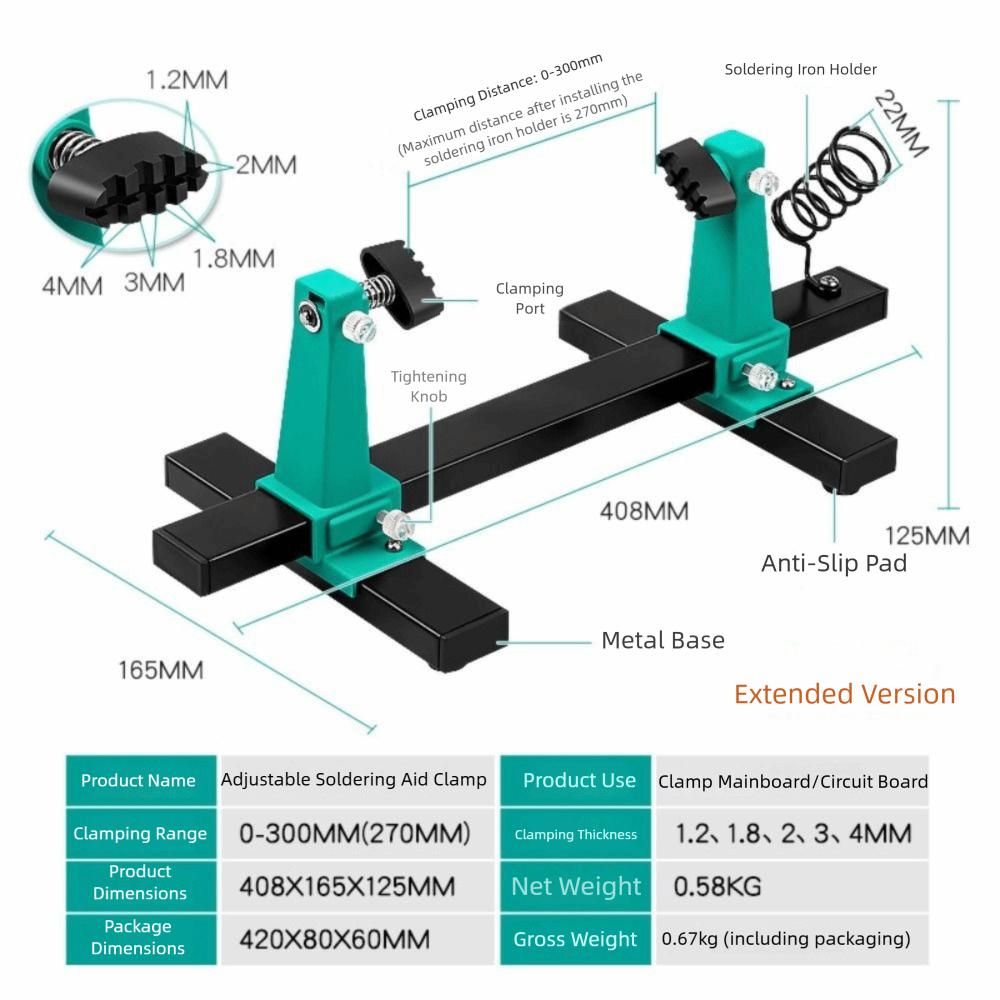 360° Rotation Circuit Board Soldering Bracket Soldering Stand  Computer Maintenance